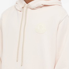 Moncler Men's Genius 1952 Tonal Patch Logo Hoody in Light Pink