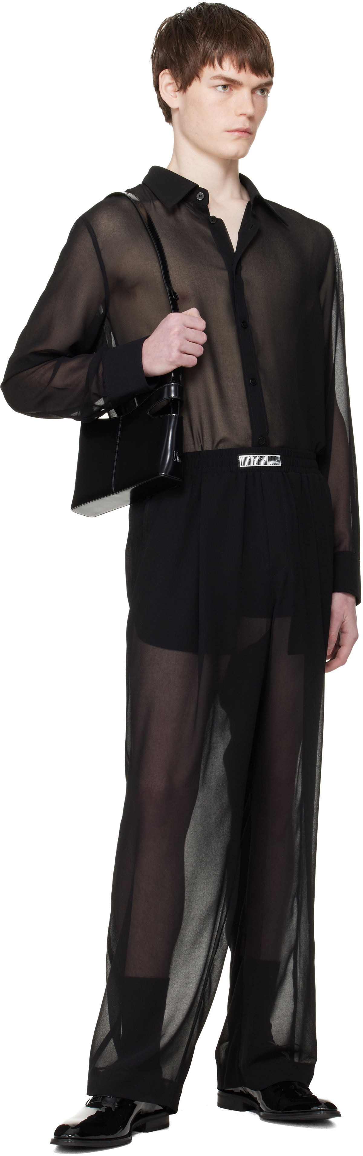 LGN Louis Gabriel Nouchi Black Carasco Crossbody Bag