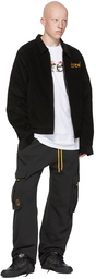 drew house SSENSE Exclusive Black Cartoon Font Lounge Pants