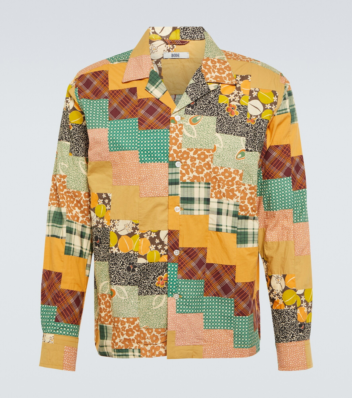 Bode - Diagonal Square Patchwork shirt Bode Bode - Diagonal Square Patchwork shirt Bode
