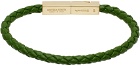 Bottega Veneta Green Braid Bracelet