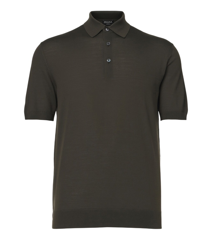 Photo: Zegna Wool piqué polo shirt
