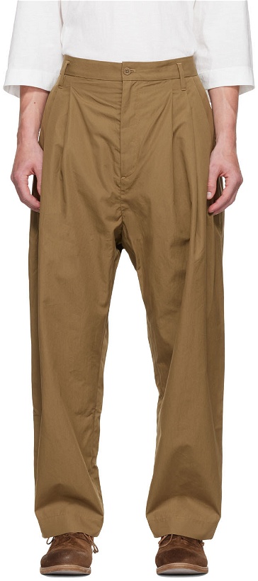 Photo: Hed Mayner Brown 6-Pleat Trousers