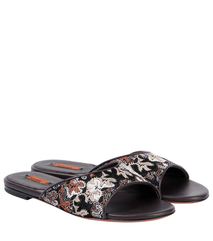 Photo: Missoni Lamé leather mules