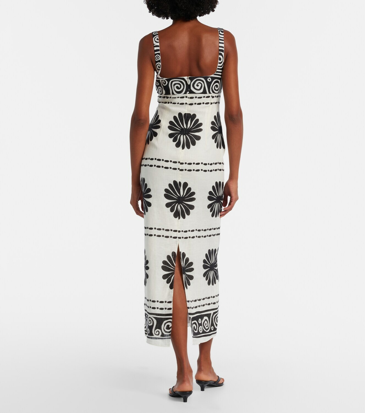 Cala de la Cruz Nara floral linen maxi dress
