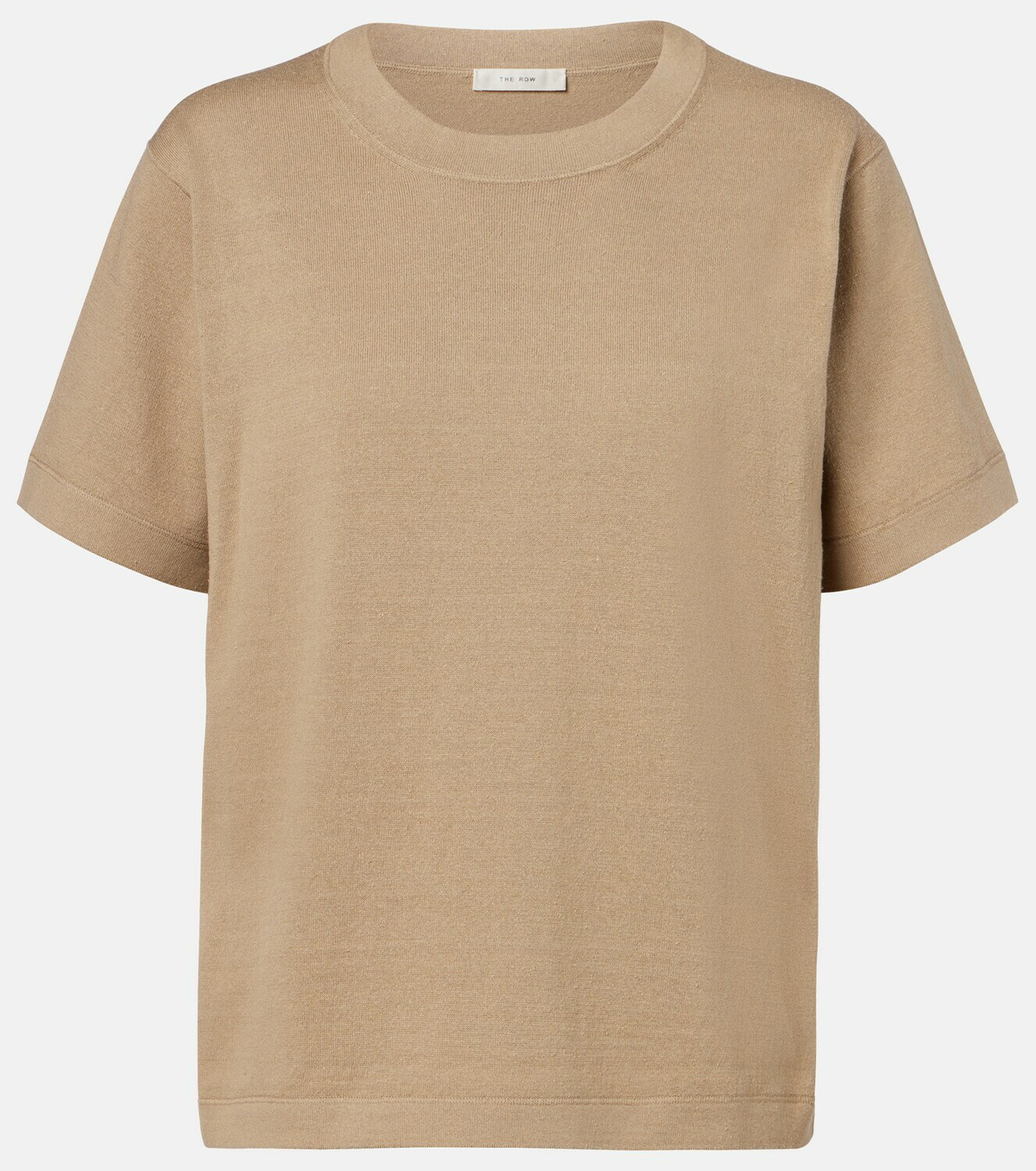 The Row Orlan cotton and silk-blend T-shirt