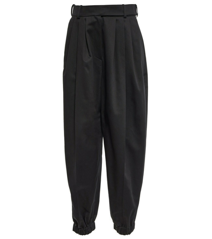 Photo: Alexandre Vauthier - High-rise pleated cotton pants