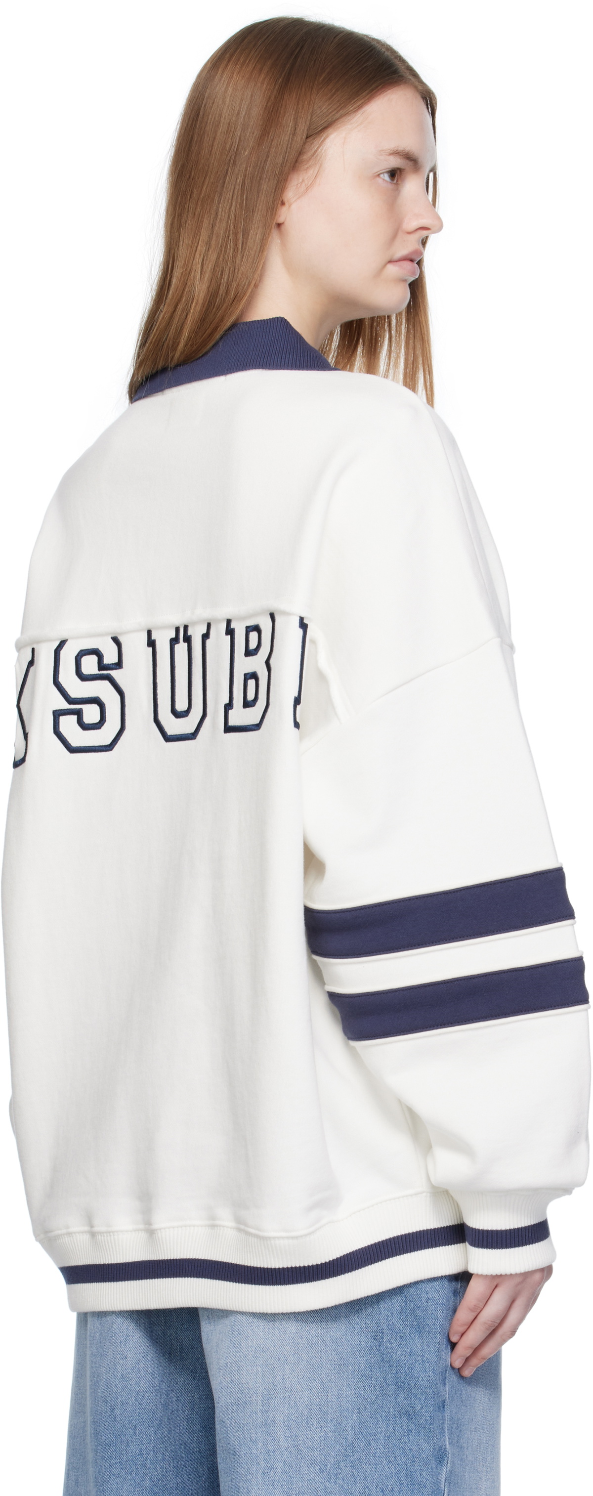 Ksubi White '99' Boyfriend Polo Sweatshirt