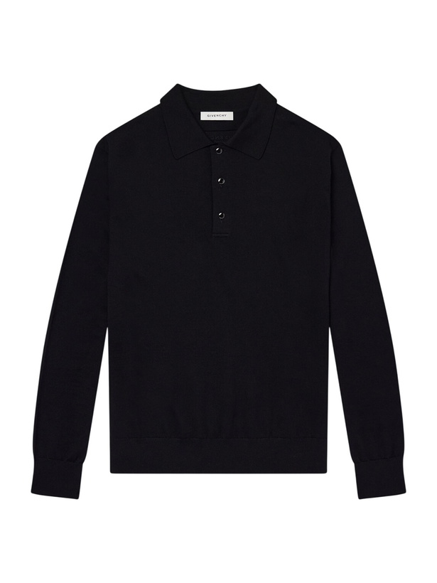 Photo: Givenchy - Wool Polo Sweater - Black