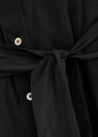 Forte_forte Belted Poplin Midi Shirt Dress Black