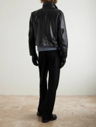 Enfants Riches Déprimés - Sid Cropped Studded Embellished Leather Jacket - Black