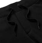 rag & bone - Tapered Brushed Fleece-Back Cotton-Jersey Sweatpants - Black