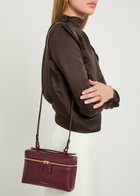 Victoria Beckham Vanity Leather Cross-body bag - Burgundy - One Size