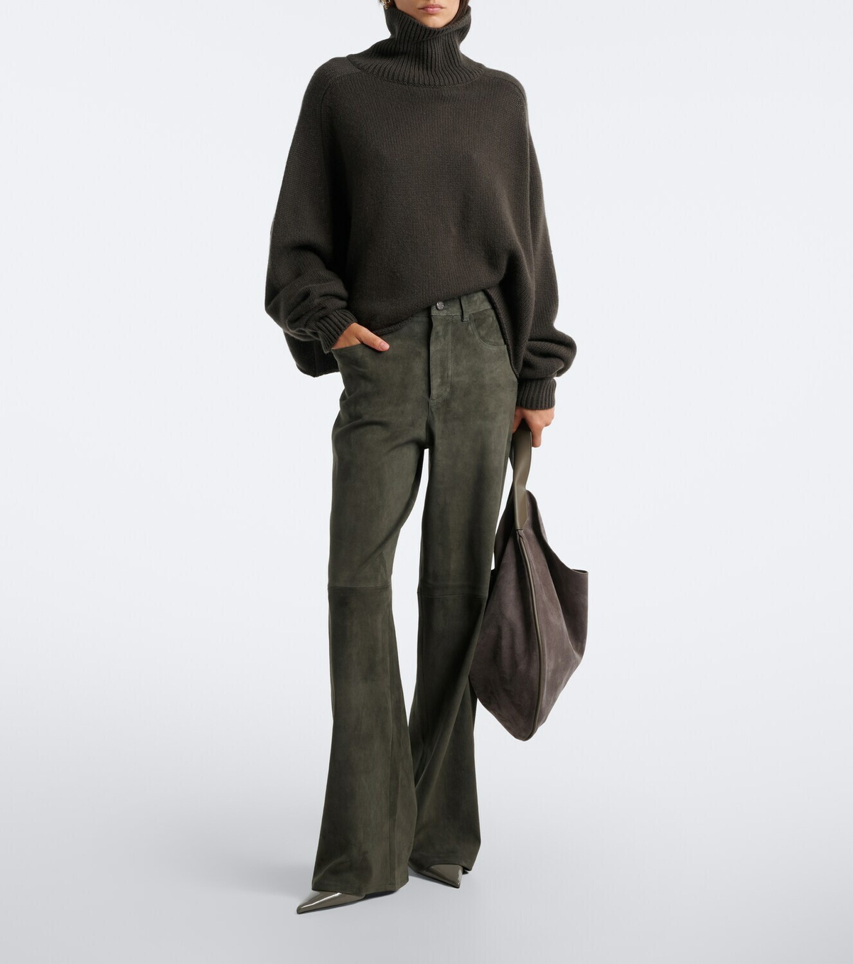 Stouls Mytheo suede wide-leg pants