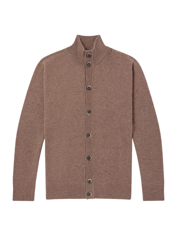 Photo: Altea - Giubbino Virgin Wool Cardigan - Brown