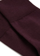 Falke Airport Wool-blend Socks Burgundy