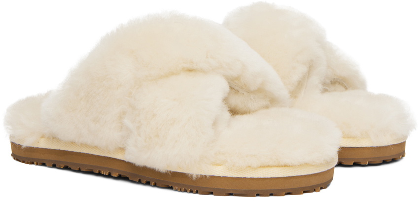 Mou Off-White Criss-Cross Sandals