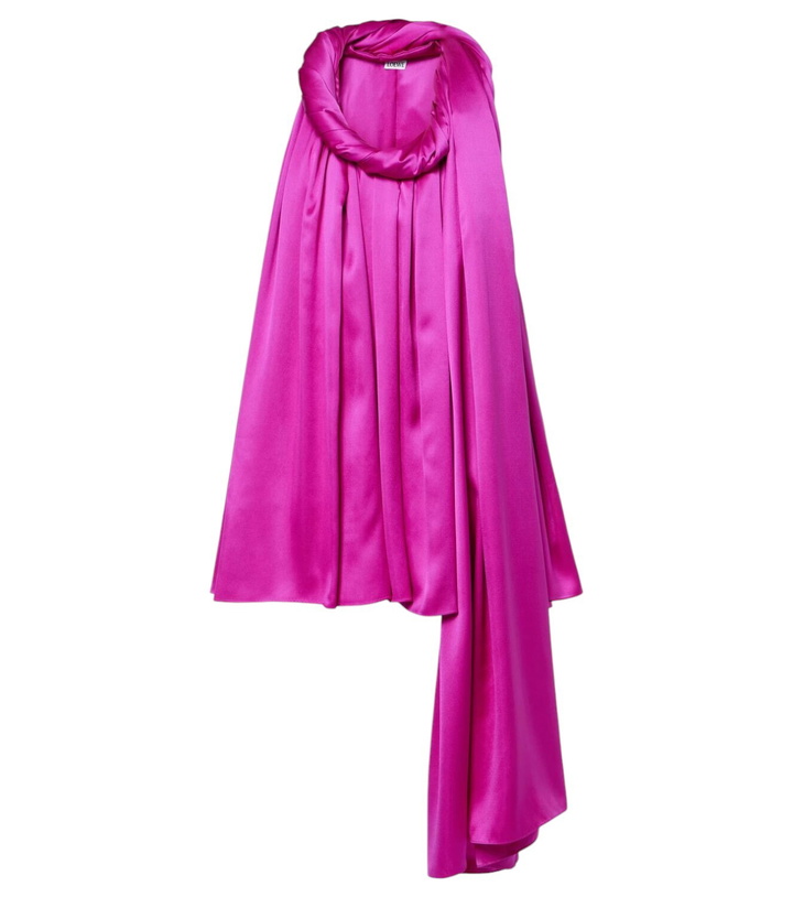 Photo: Loewe Sash silk satin minidress