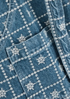 Damson Madder Dilly Embroidered Denim Gilet