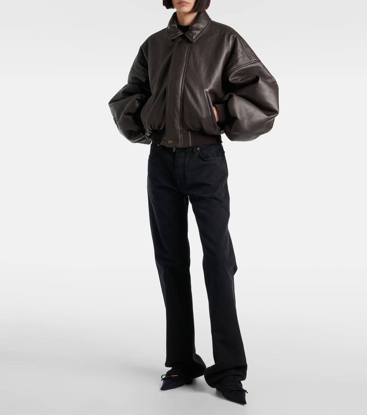 Balenciaga Round Taxi leather jacket Balenciaga