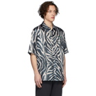 Han Kjobenhavn Black and White Satin Zebra Boxy Shirt