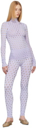 Maisie Wilen Purple Perforated Leggings
