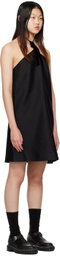 MINJUKIM Black Halter Minidress
