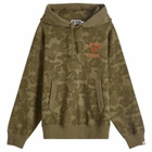 A Bathing Ape Men's Asia Camo Pullover Hoodie in Olive Drab