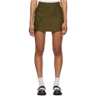 Sandy Liang Khaki Side Miniskirt