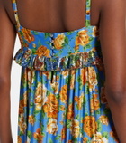 Rabanne Floral chainmail minidress