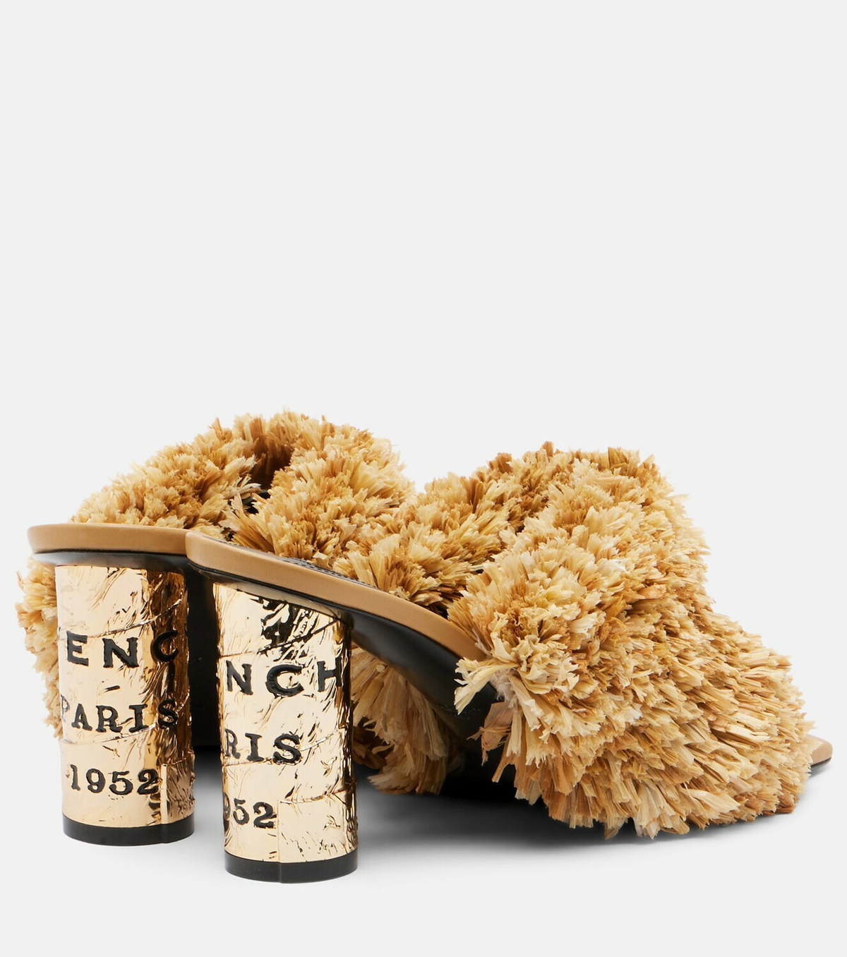 Givenchy Tape raffia-effect mules
