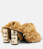 Givenchy Tape raffia-effect mules