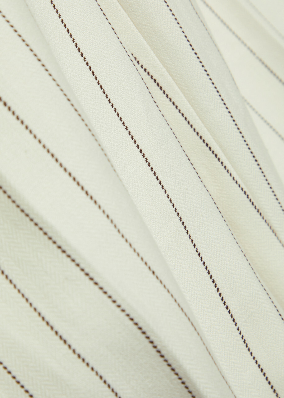 Polo Ralph Lauren Pinstriped Straight-leg Trousers Cream