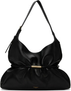 BALMAIN Black Sphynx Medium Smooth Leather Bag