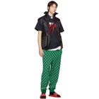 Gucci Green and Off-White Wool GG Lounge Pants