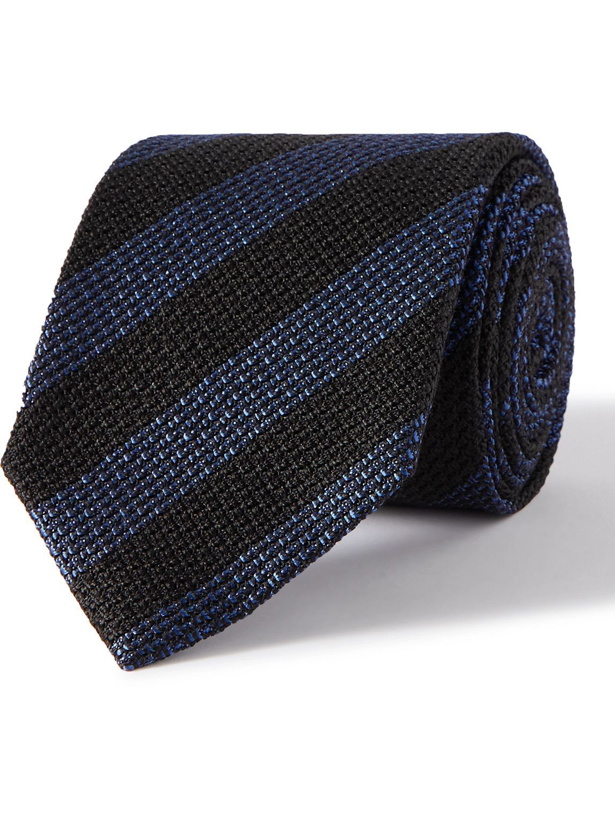 Photo: TOM FORD - 8cm Striped Silk-Jacquard Tie