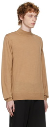 Dries Van Noten Tan Mock Neck Sweater