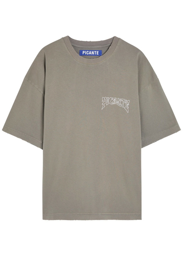 Photo: Picante Sacramento Printed Cotton T-shirt Grey
