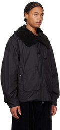 Engineered Garments Black Twill B3 Bomber Jacket