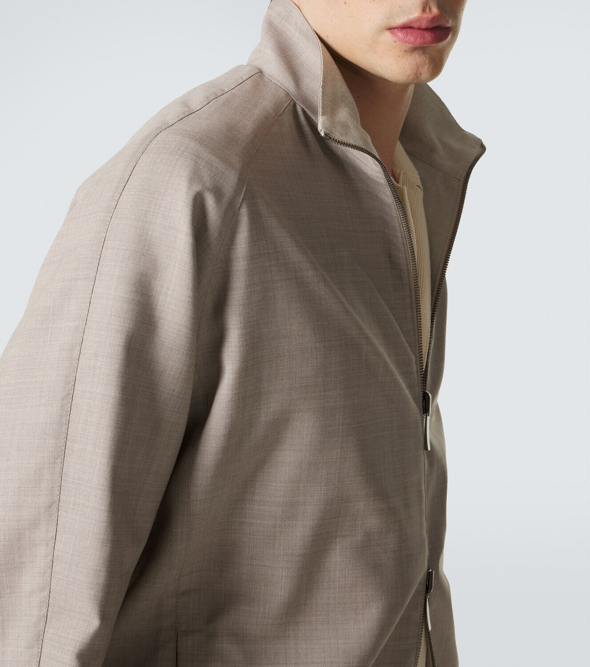 Stòffa Reversible wool bomber jacket