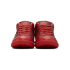 Maison Margiela Red and Black Painted Lines Replica Sneakers