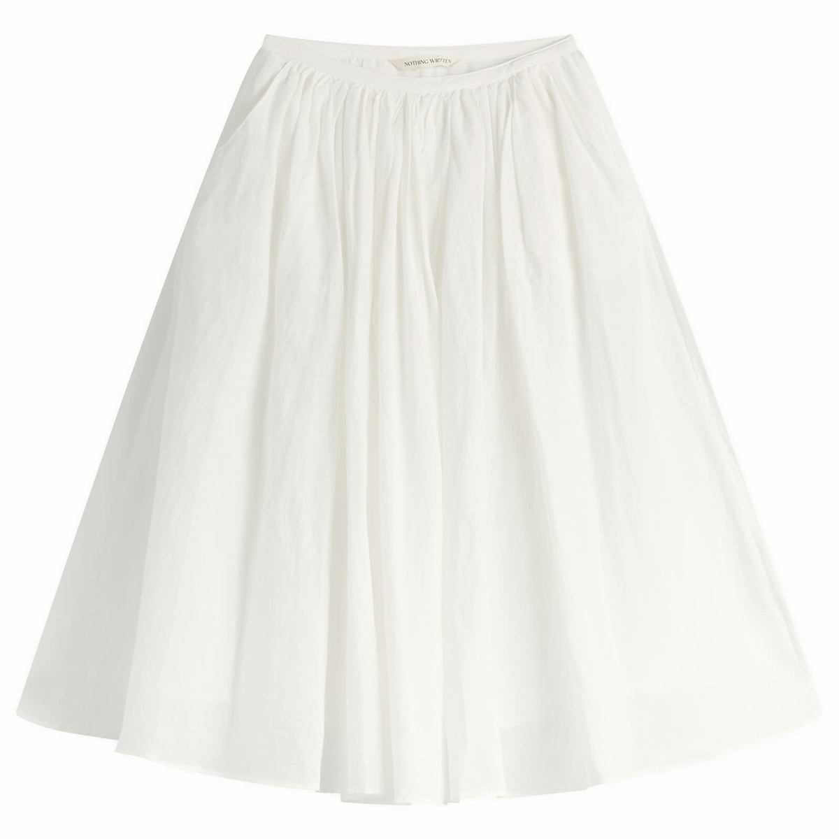 Nothing Written Women's Shore Linen Midi Skirt in White