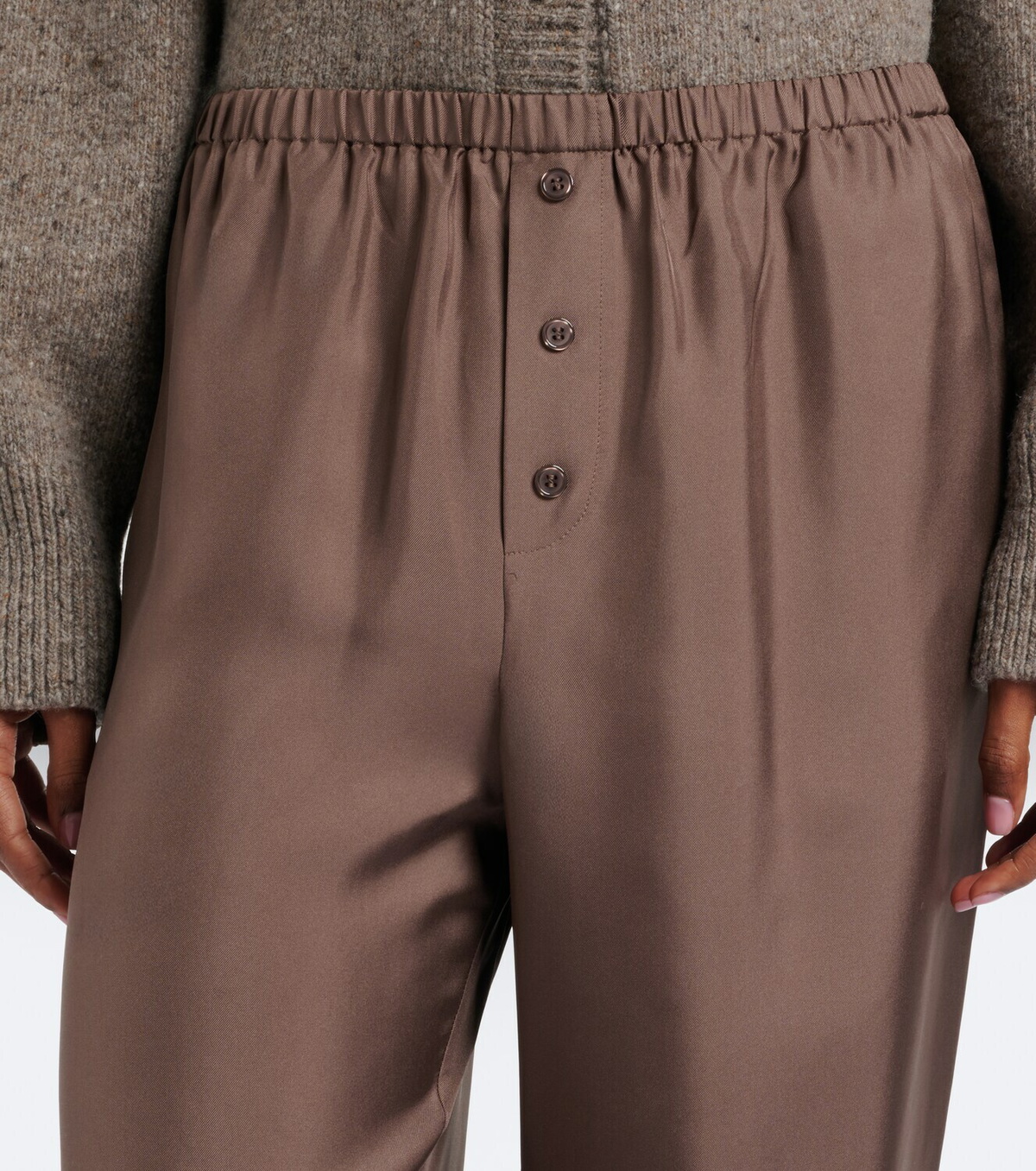 Róhe Silk straight pants