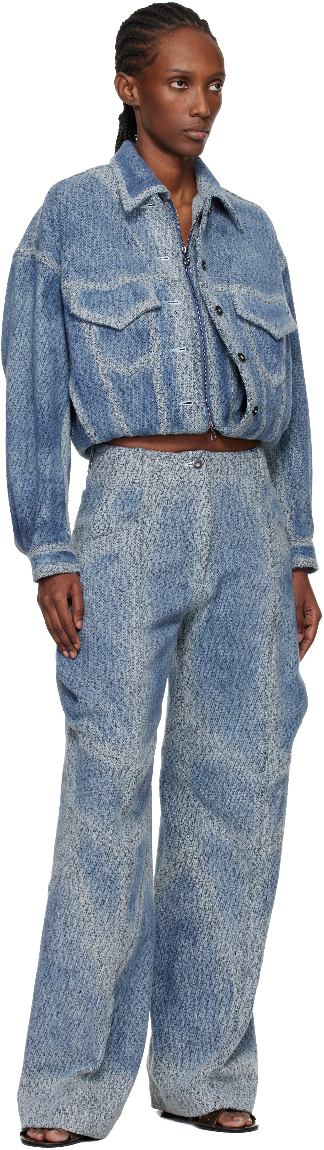 Kiko Kostadinov Blue Centennial Jeans