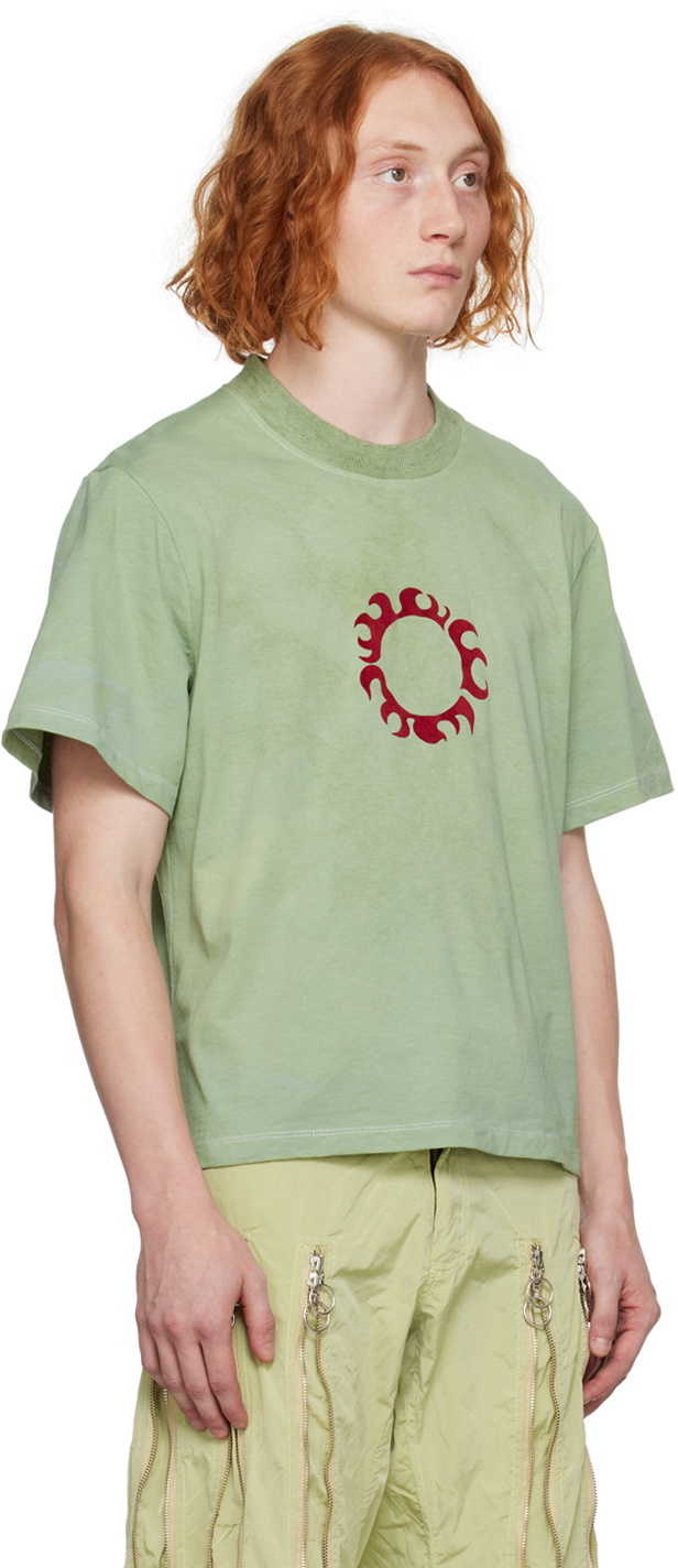 Charlie Constantinou Green Sun T-Shirt