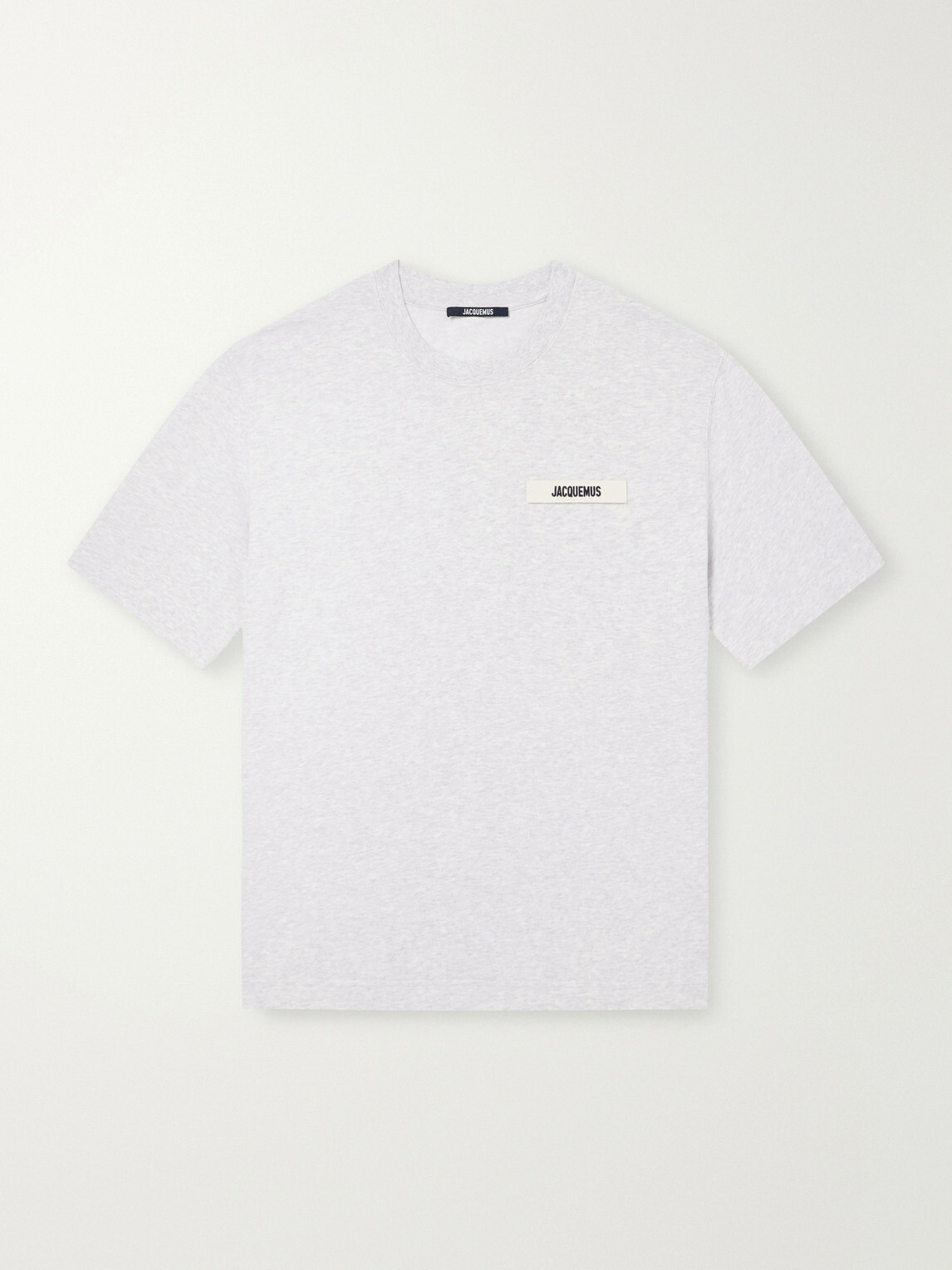 Jacquemus - Logo-Appliquéd Cotton-Jersey T-Shirt - Gray