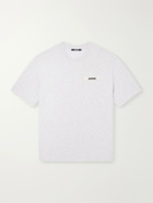 Jacquemus - Logo-Appliquéd Cotton-Jersey T-Shirt - Gray