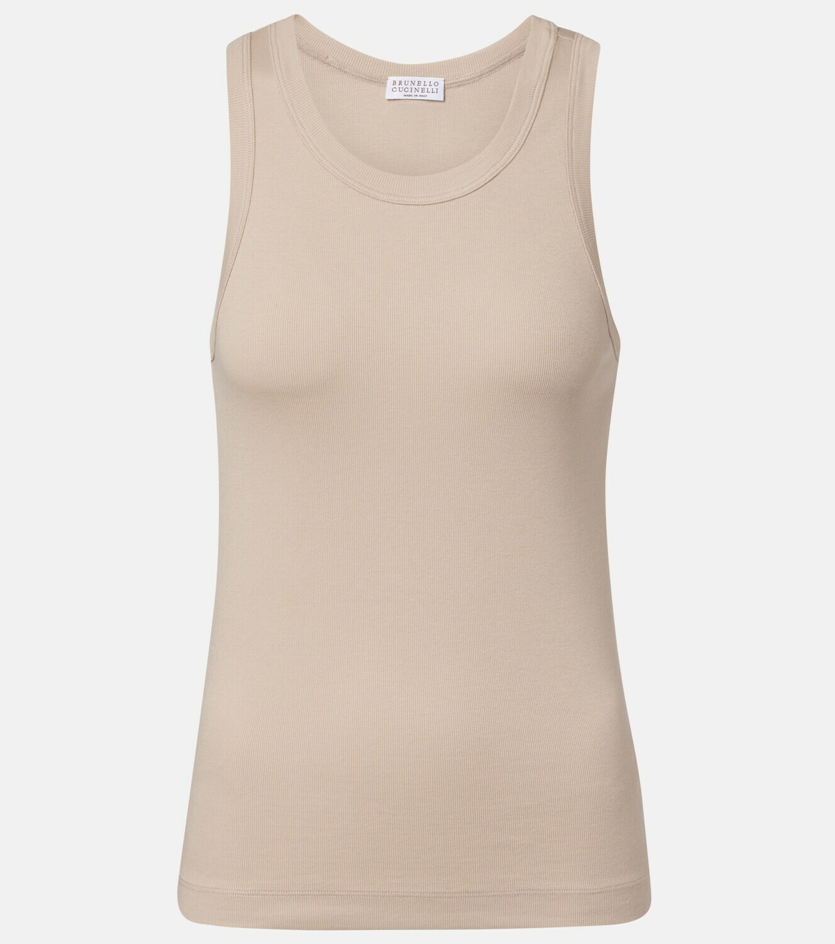 Brunello Cucinelli Monili cotton-blend tank top