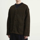 Engineered Garments Men's Nep Knit Cardigan in Brown