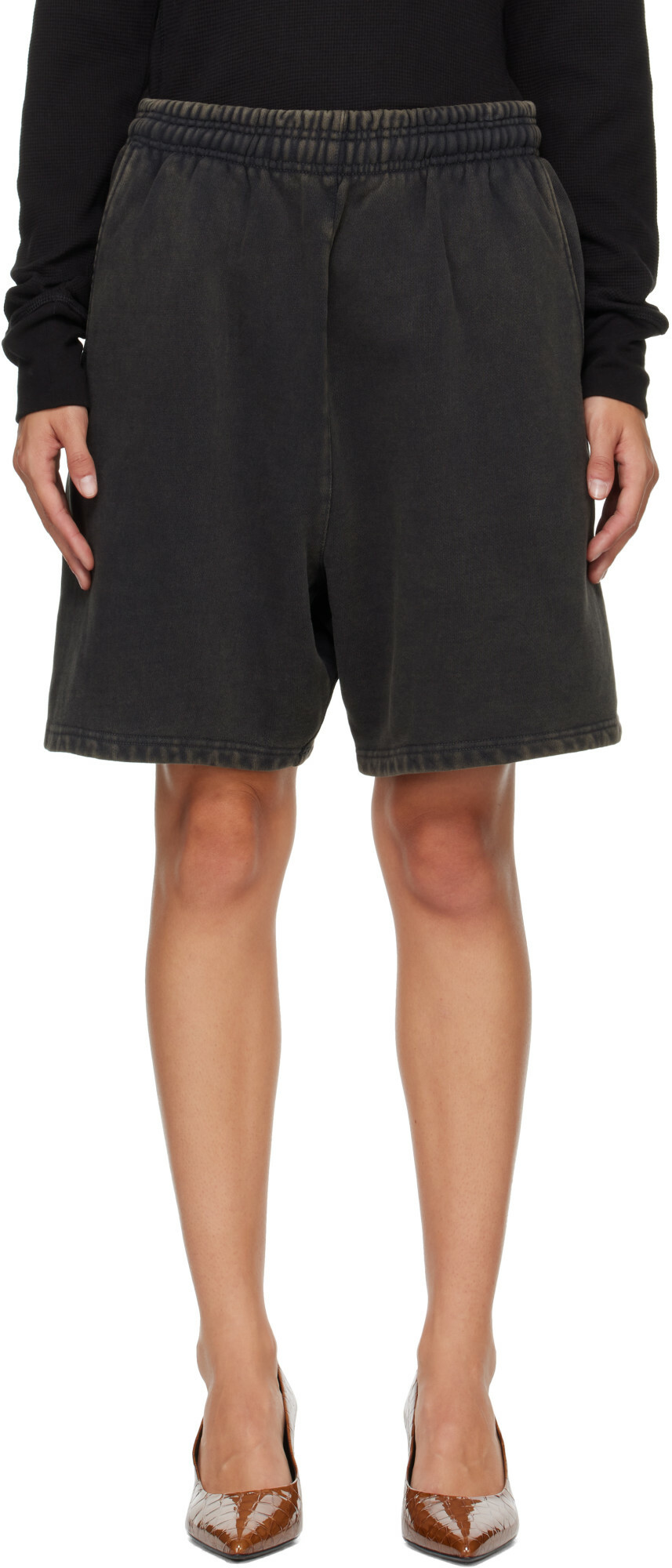 Entire Studios Black Standard Sweat Shorts